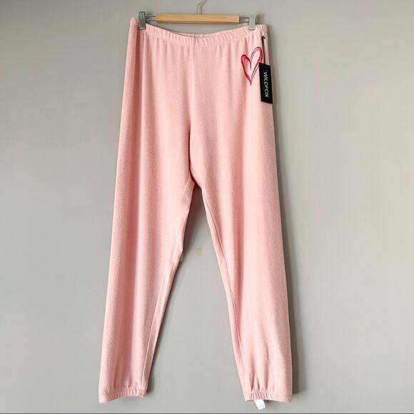 Wildfox Sketchy Hearts Pants Sz Large - Picture 2 of 5